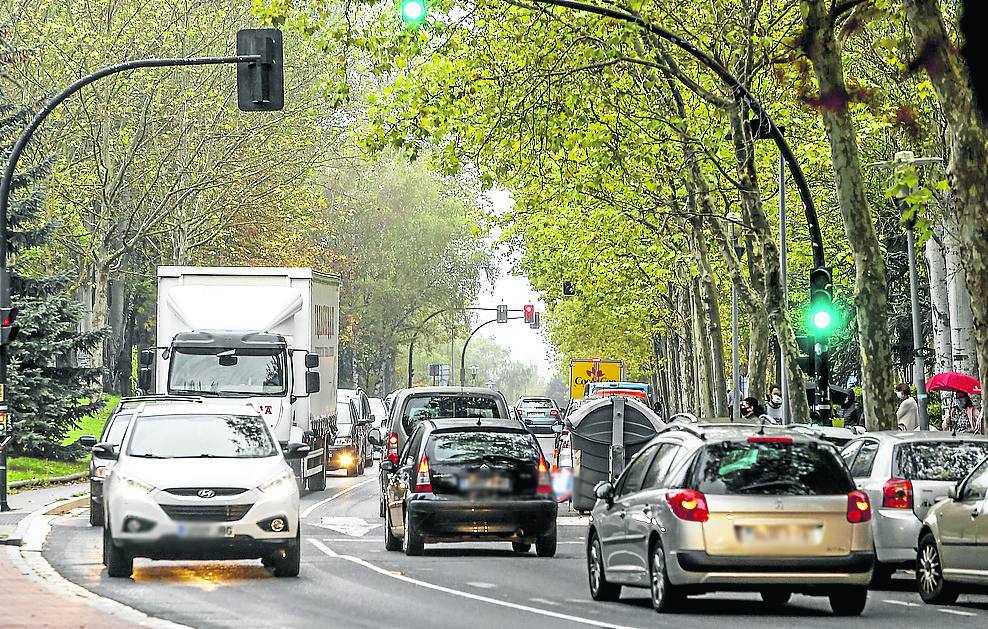 Los atascos en la zona son frecuentes a determinadas horas. 