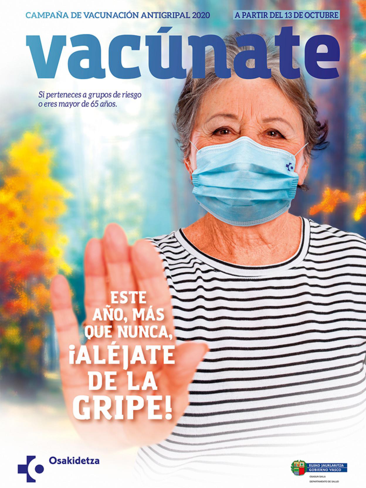 Los 300 puntos de vacunación contra la gripe en Euskadi en 2020