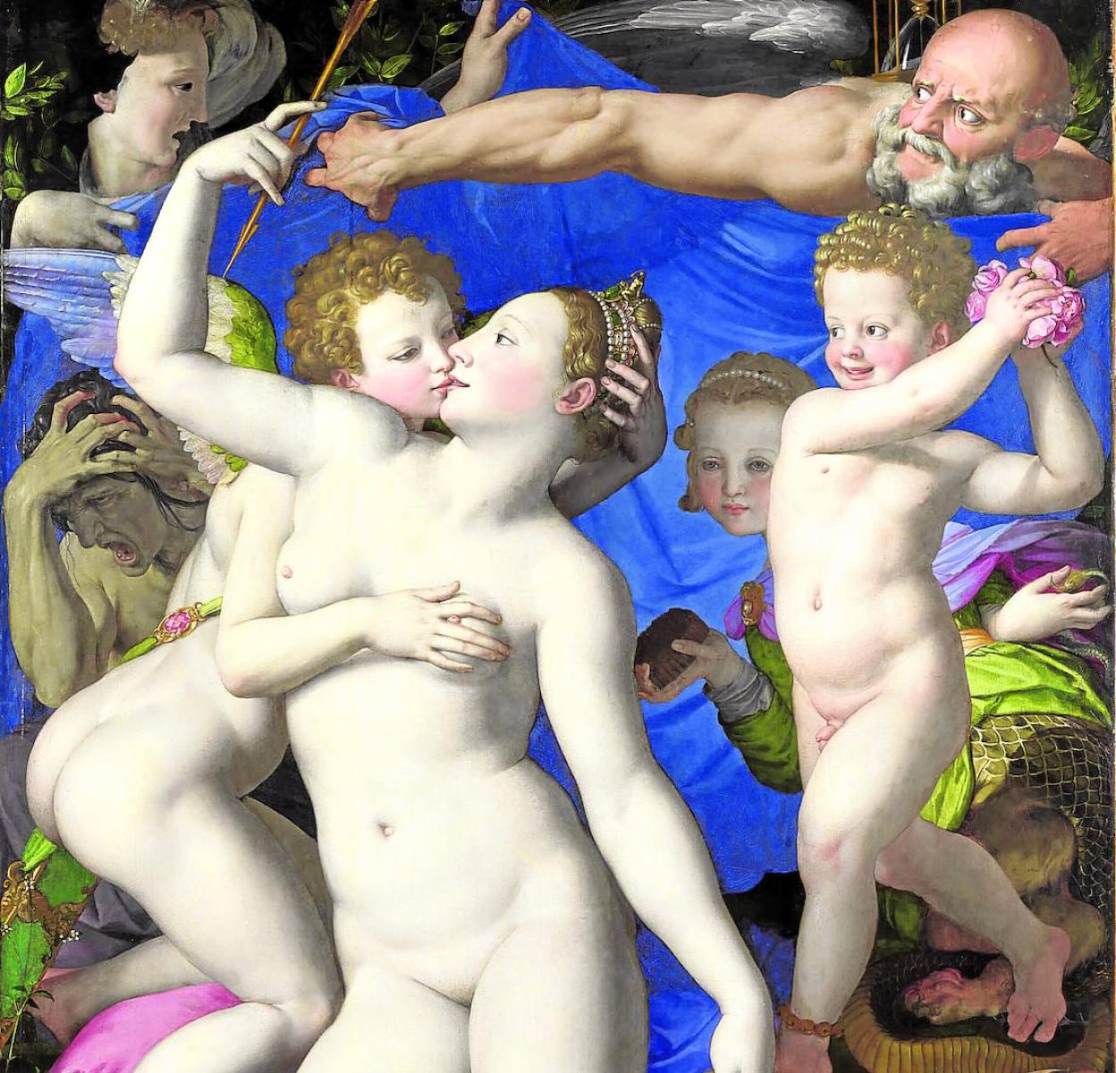 'Alegoría con Venus y Cupido', Agnolo Bronzino (hacia 1545).