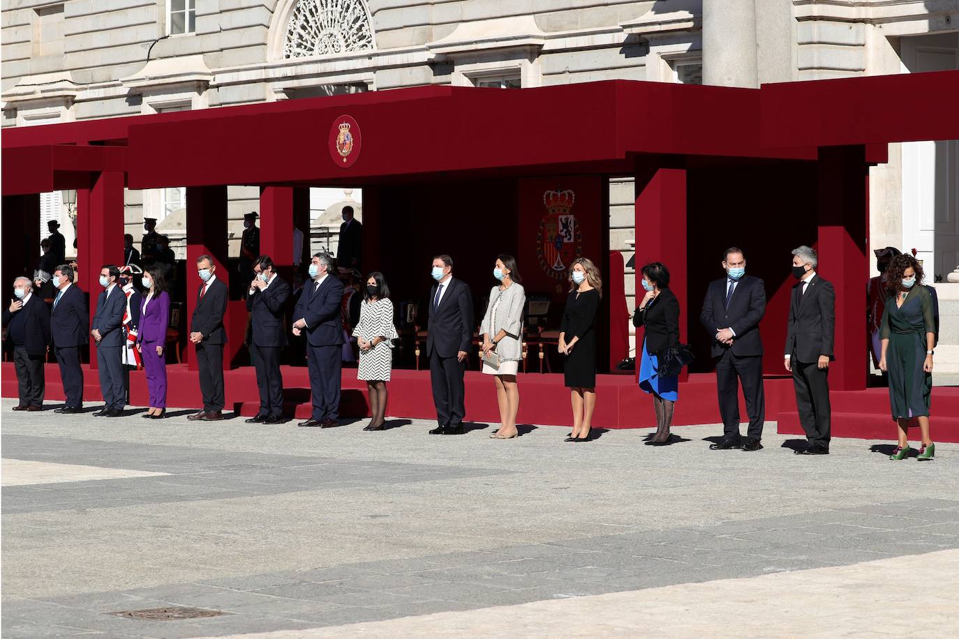 Fotos: Imágenes del acto organizado con motivo del Día de la Fiesta Nacional, en Madrid