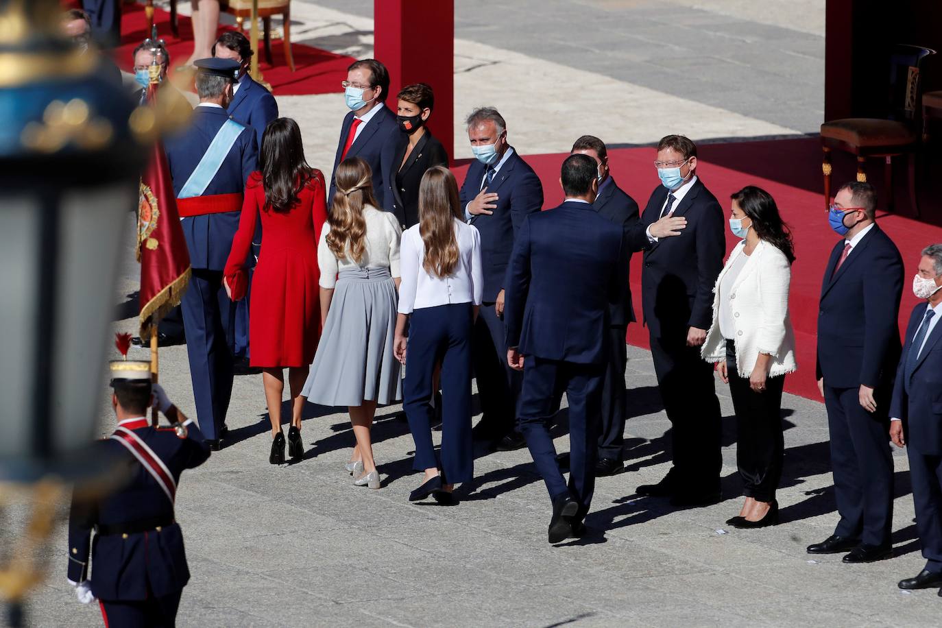 Fotos: Imágenes del acto organizado con motivo del Día de la Fiesta Nacional, en Madrid
