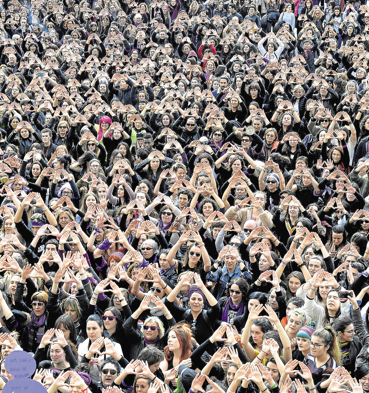 También en Bilbao hubo manifestaciones. 