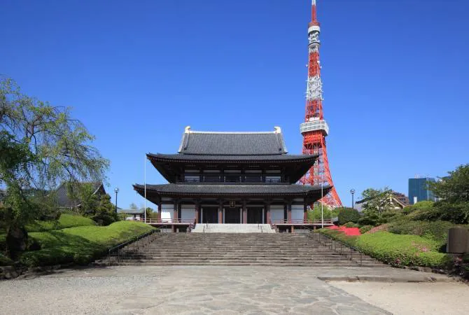 3. Templo Zojoji, Tokio.