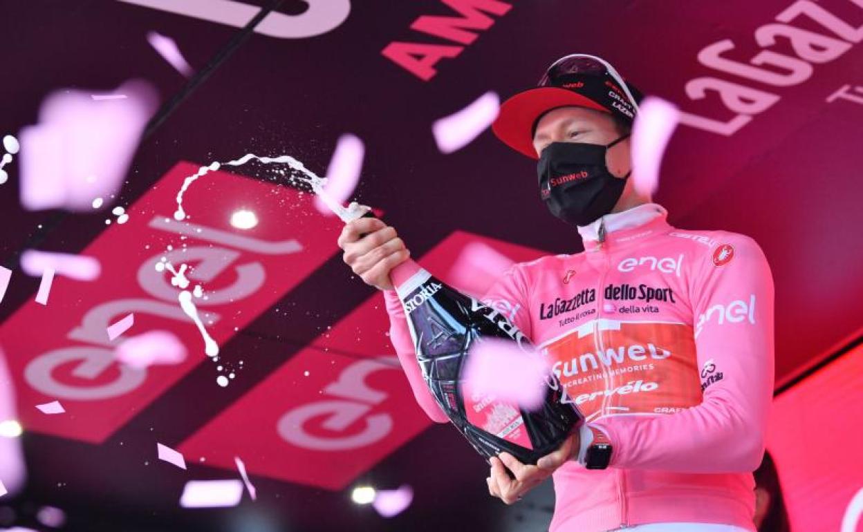 Wilco Kerlderman, nuevo líder del Giro. 