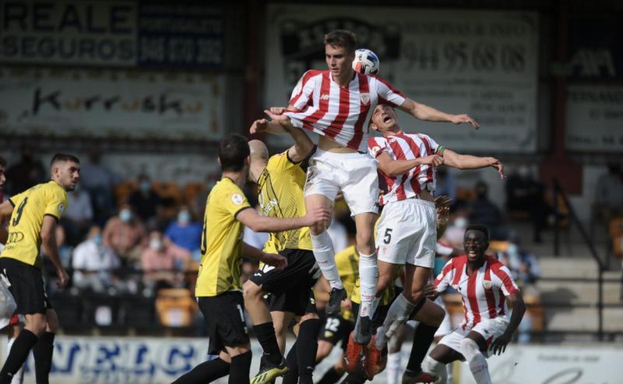 Un momento del partido.