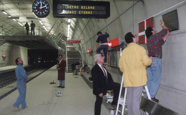 Fotos: El primer viaje del Metro Bilbao en imágenes