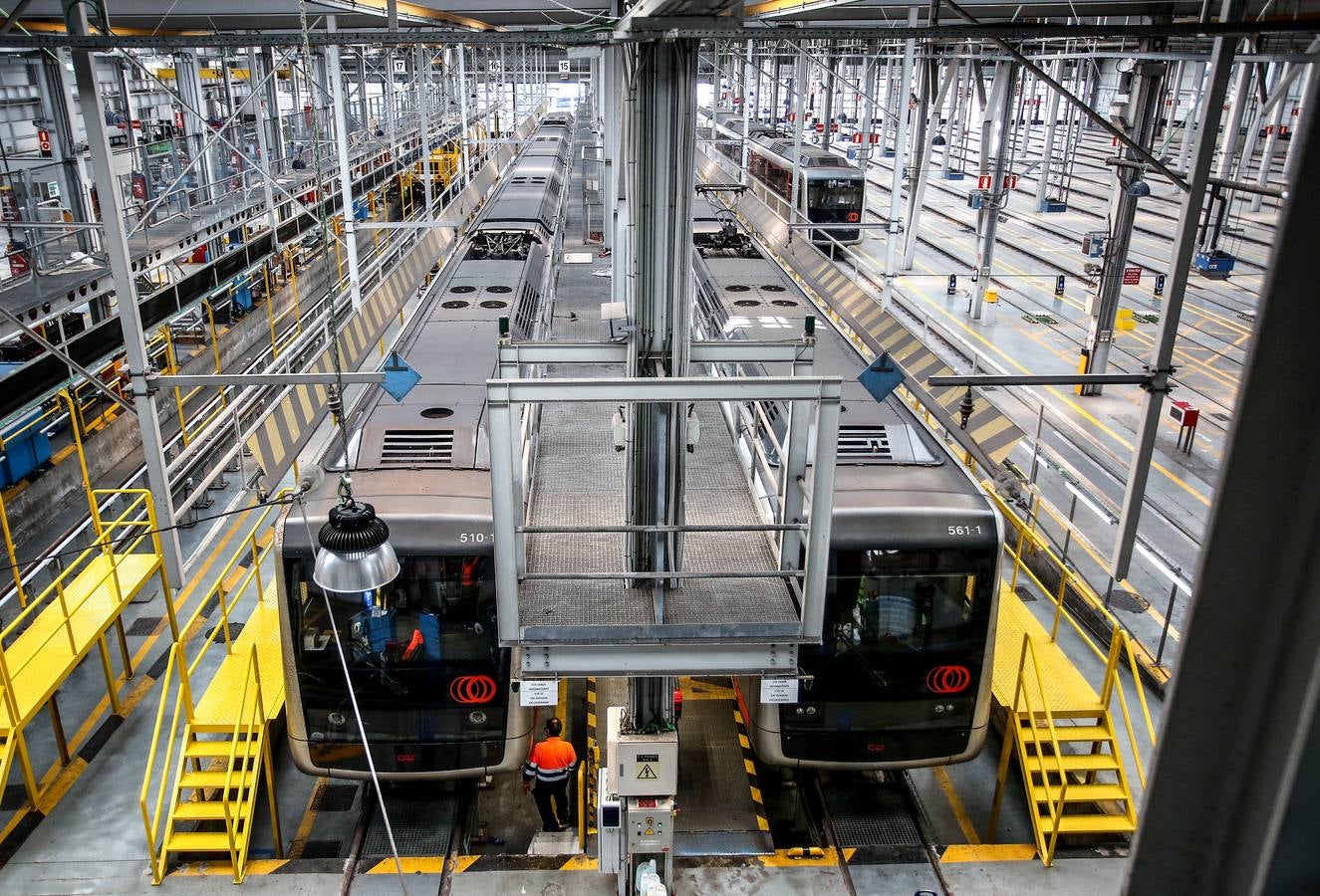Fotos: El taller del Metro Bilbao en imágenes