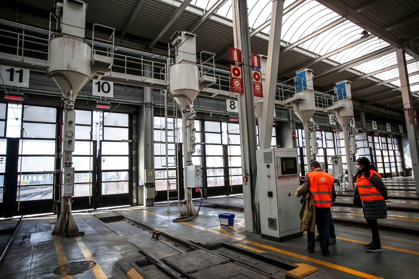 Fotos: El taller del Metro Bilbao en imágenes
