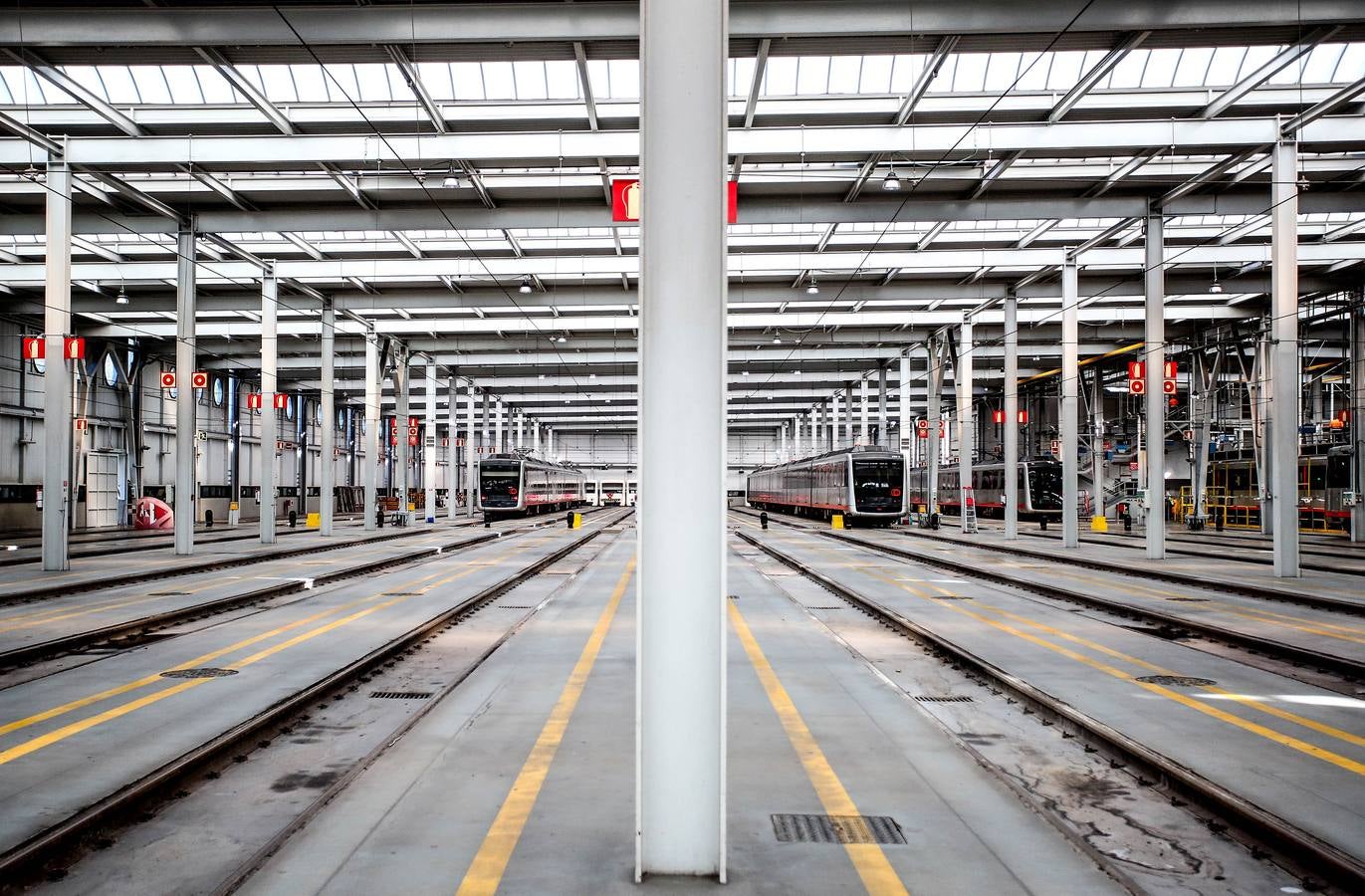 Fotos: El taller del Metro Bilbao en imágenes