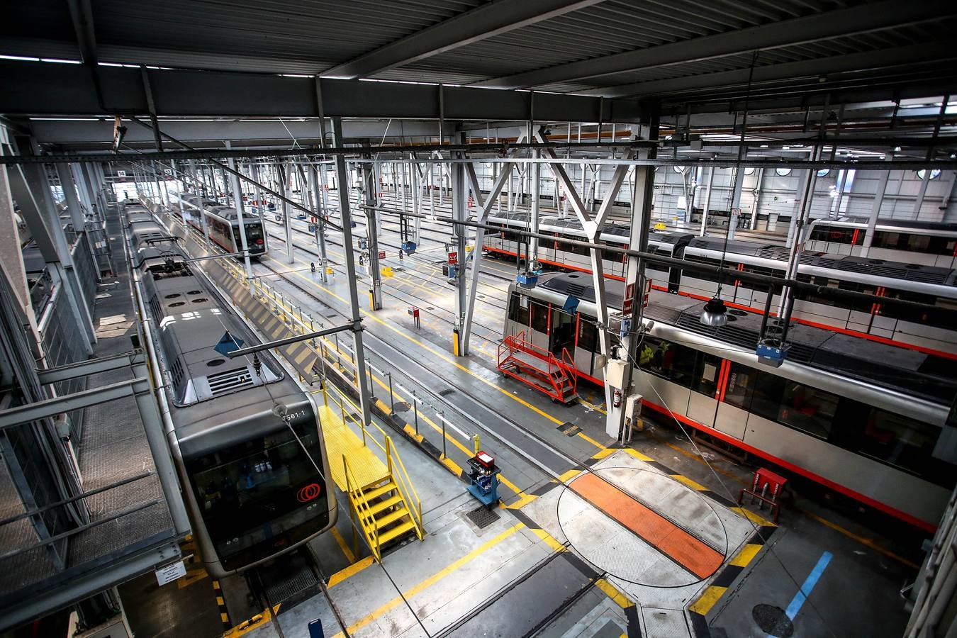Fotos: El taller del Metro Bilbao en imágenes