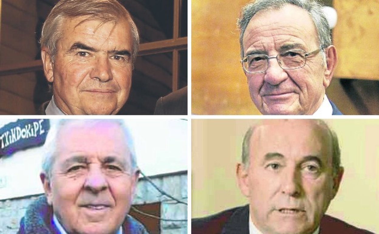 De izquierda a derecha: Jose María Bergareche, Jesús Guibelalde, Antton Suquía y José Luis Larrañaga