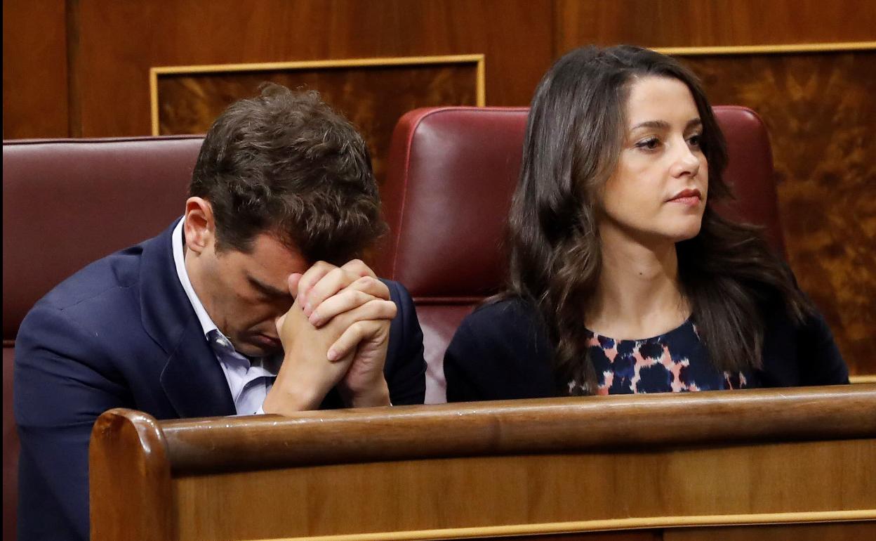 Rivera y Arrrimadas, cuando ambos estaban en el Congreso. 