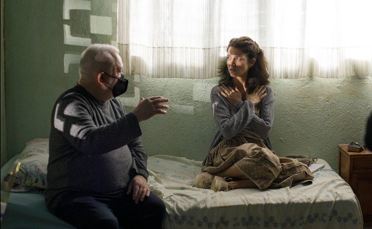 Una imagen del rodaje.