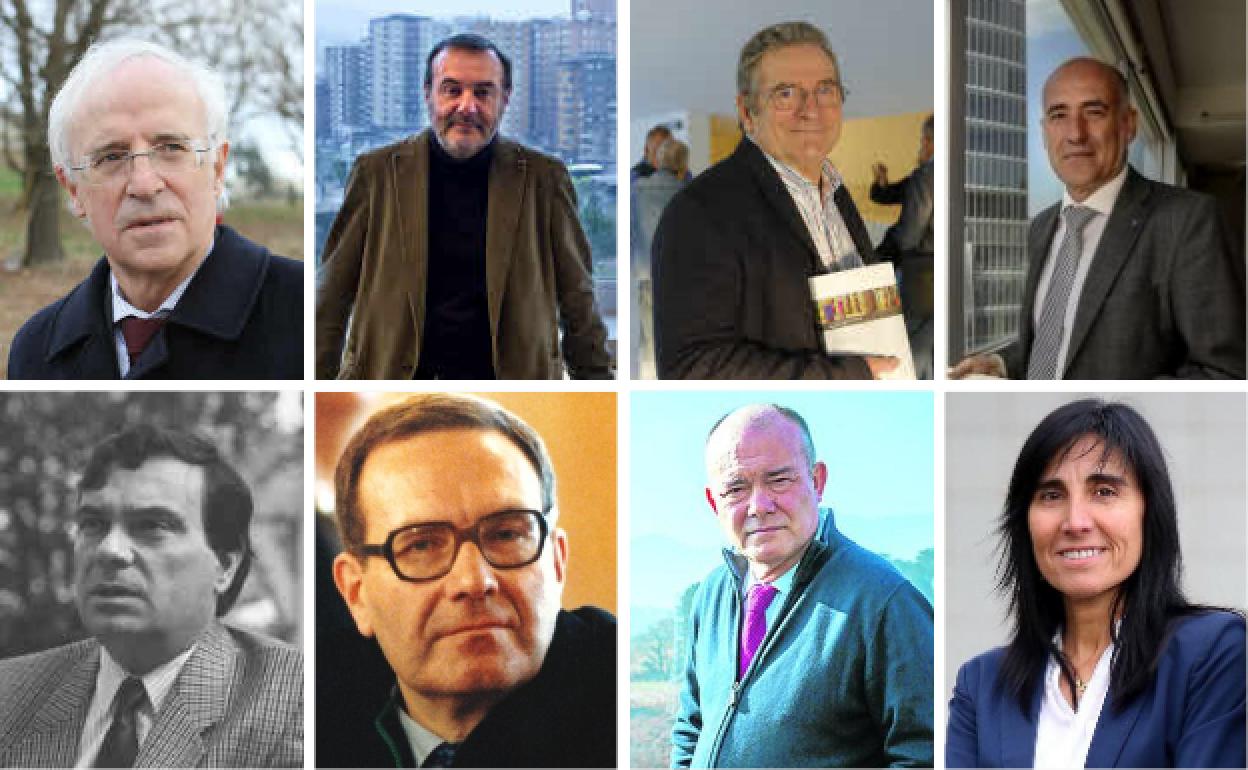 Los ocho rectores de la UPV