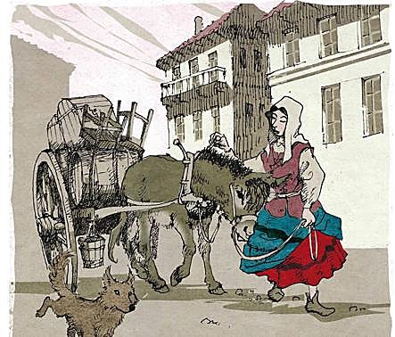 Ana de Beroiz y Fagola, con las kupelas.