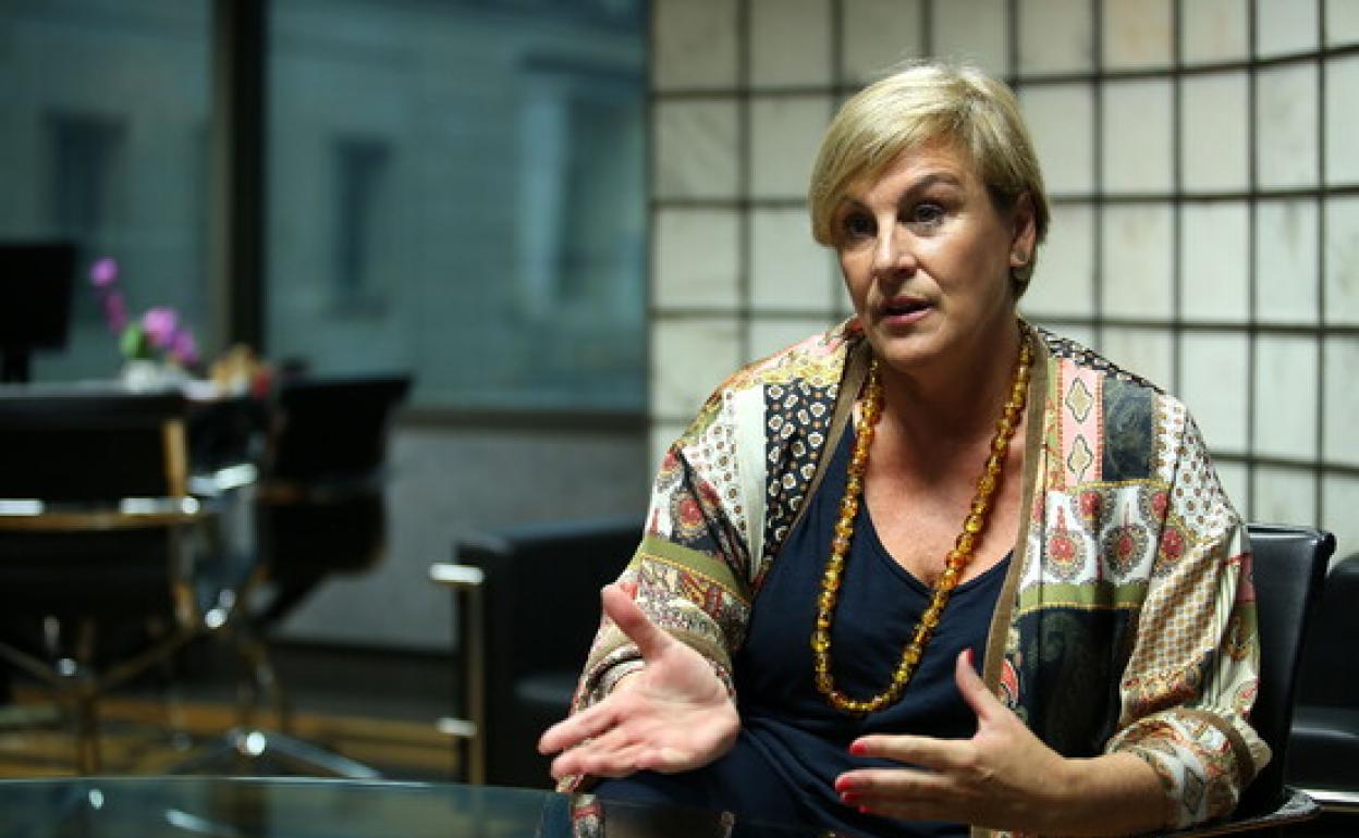 La presidenta del Bizkai buru batzar, Itxaso Atutxa. 