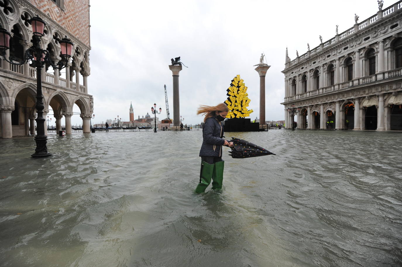 Fotos: Los diques fallan y el &#039;acqua alta&#039; inunda Venecia