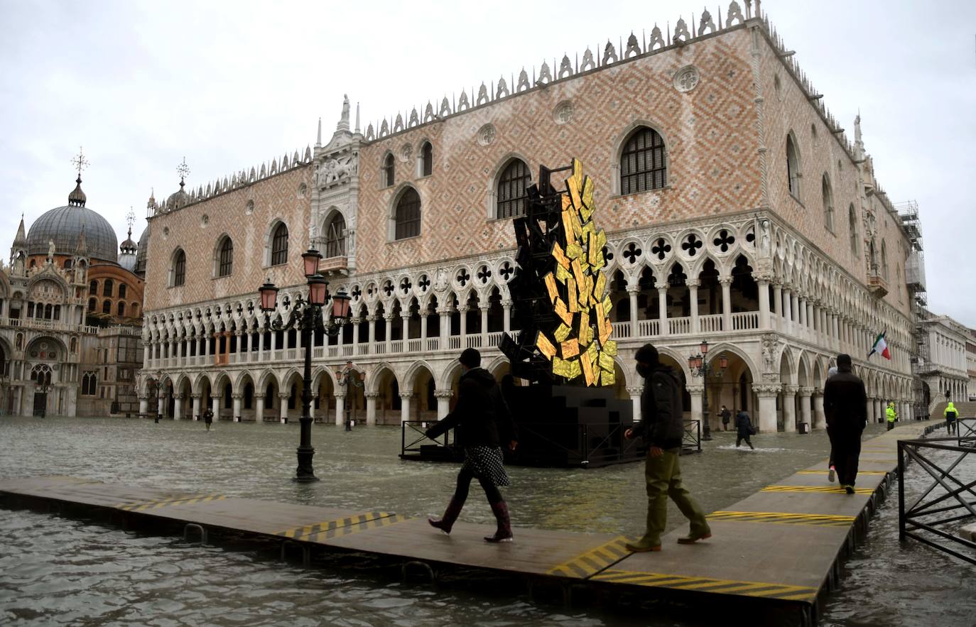 Fotos: Los diques fallan y el &#039;acqua alta&#039; inunda Venecia