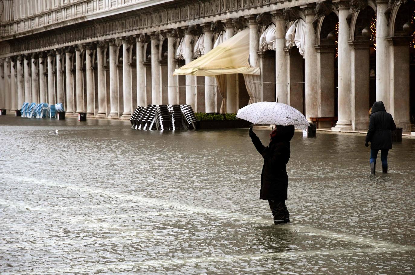 Fotos: Los diques fallan y el &#039;acqua alta&#039; inunda Venecia