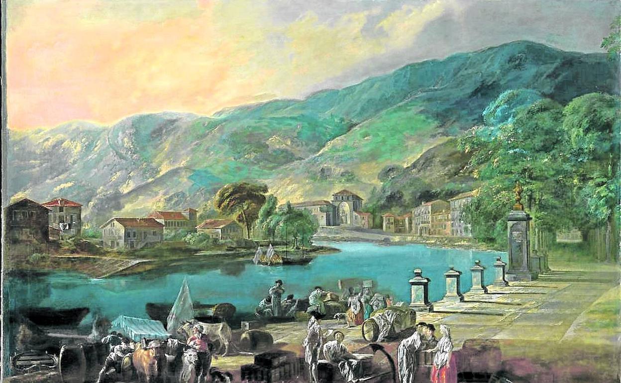 El cuadro al óleo de Luis Paret 'Vista de El Arenal de Bilbao', fechado entre 1783 y 1784, está expuesto en el Museo de Bellas Artes de Bilbao. 