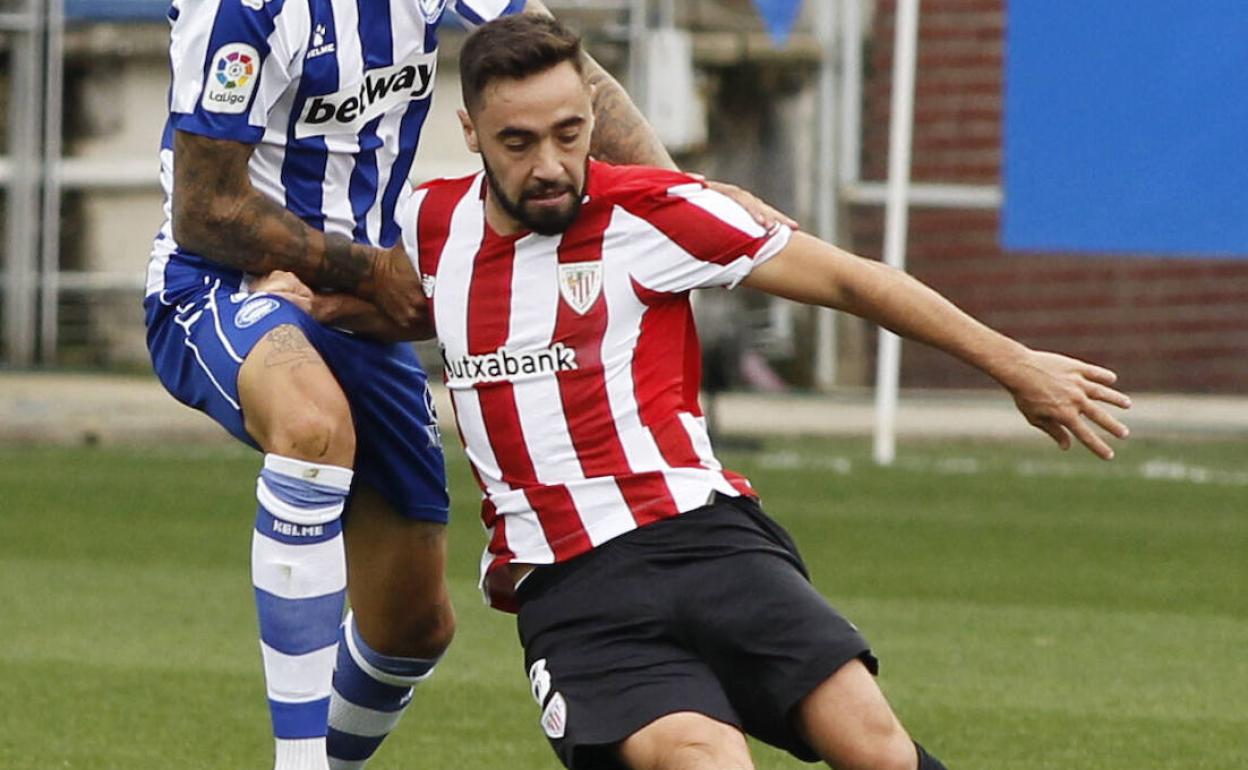 Unai López, durante un encuentro contra el Alavés. 