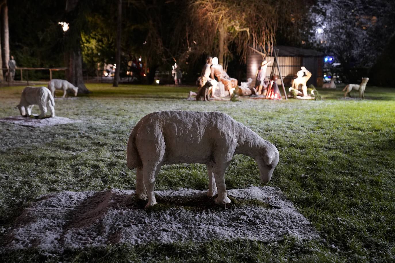 La nieve hizo acto de presencia a última hora del viernes.