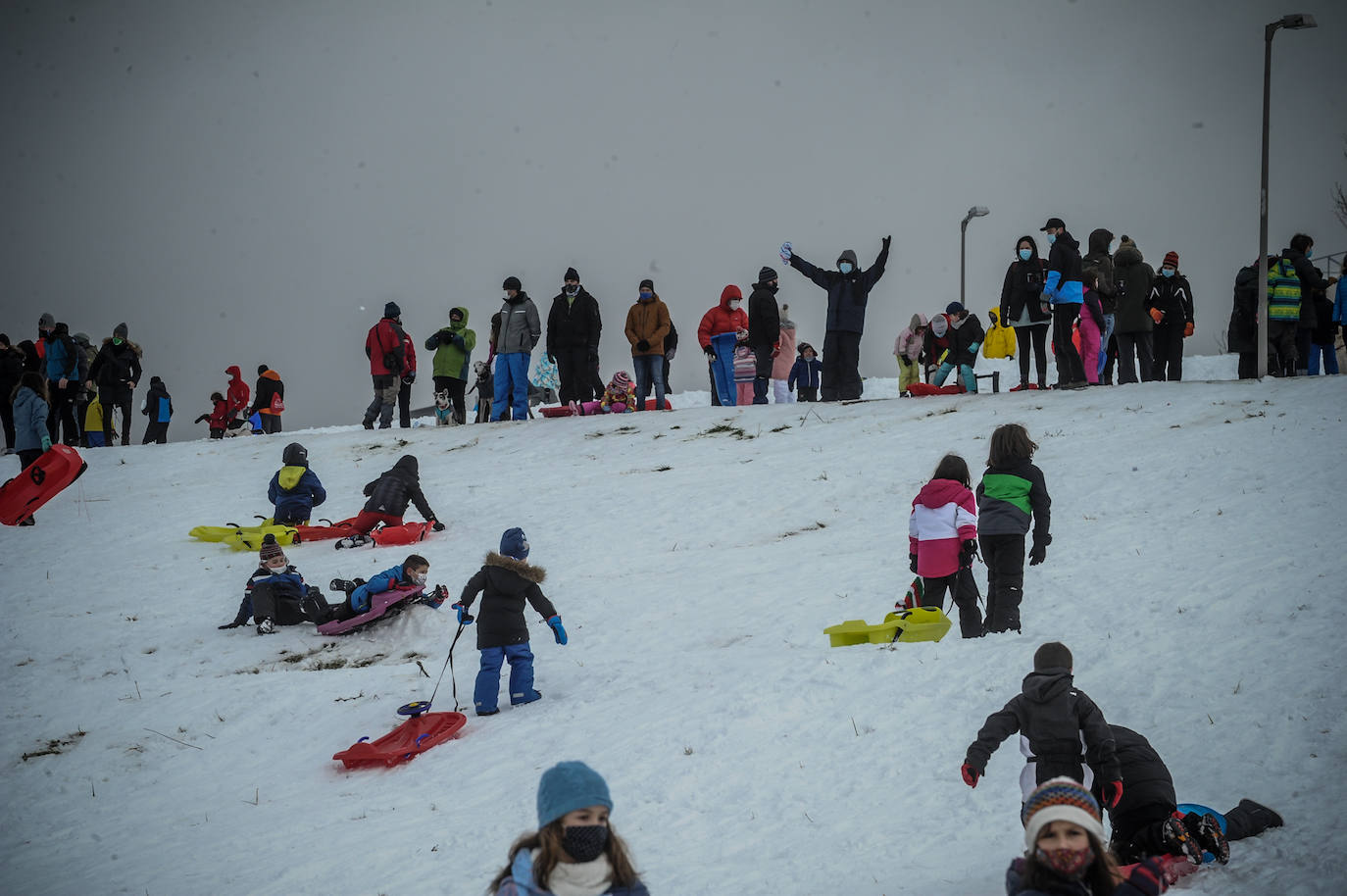 Fotos: Vitoria se divierte en la nieve