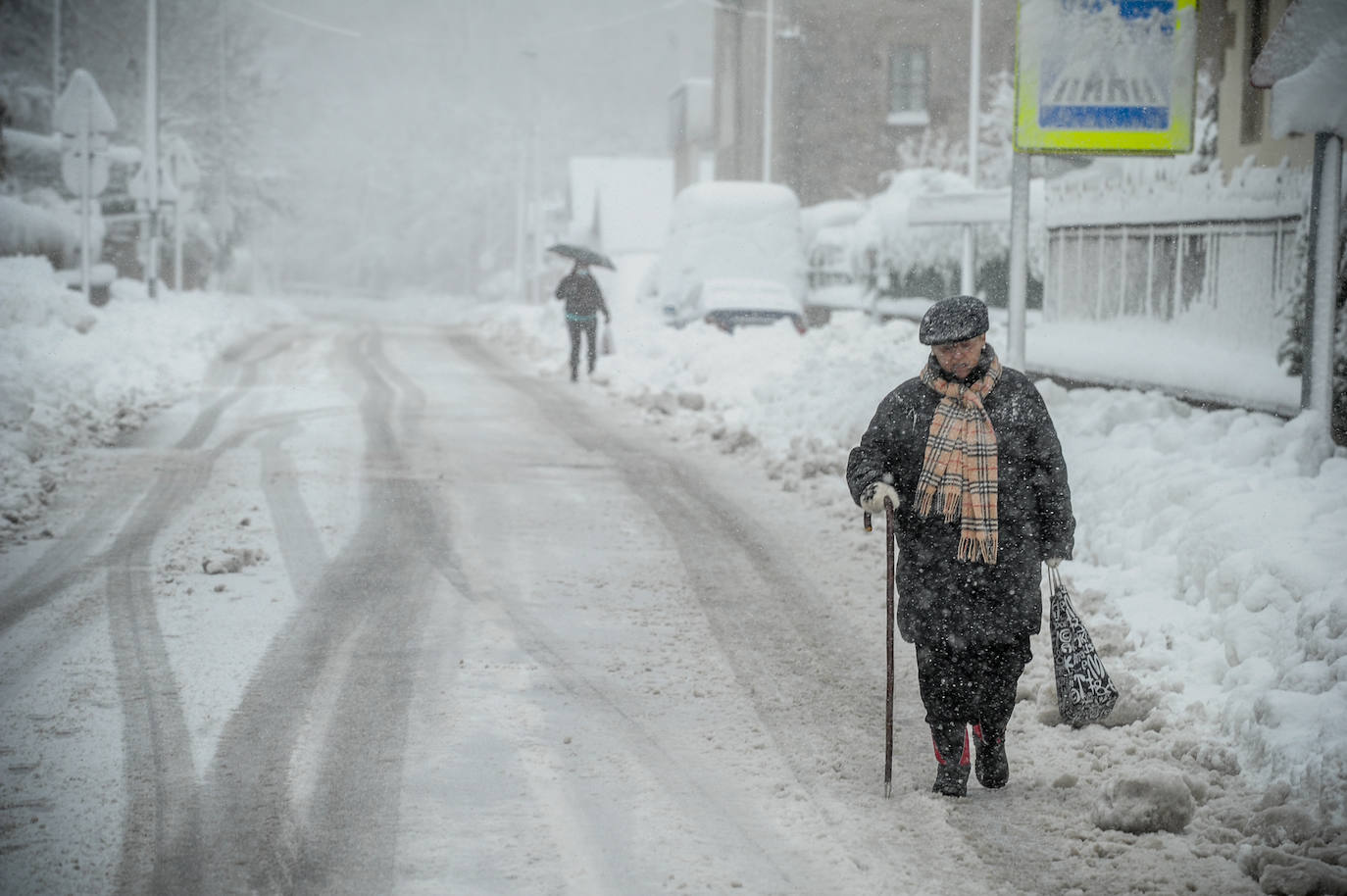 Fotos: Las imágenes del temporal a su paso por Álava