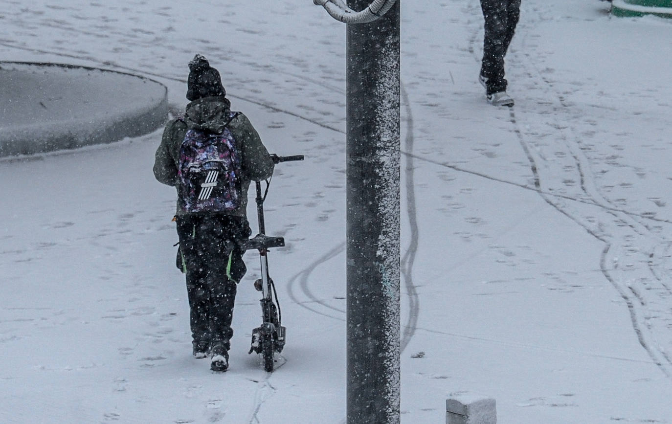 Fotos: La nieve vuelve a cubrir de blanco Álava