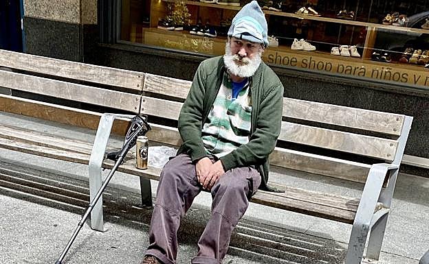 'El Cántabro', el pasado 4 de mayo en el centro de Vitoria.