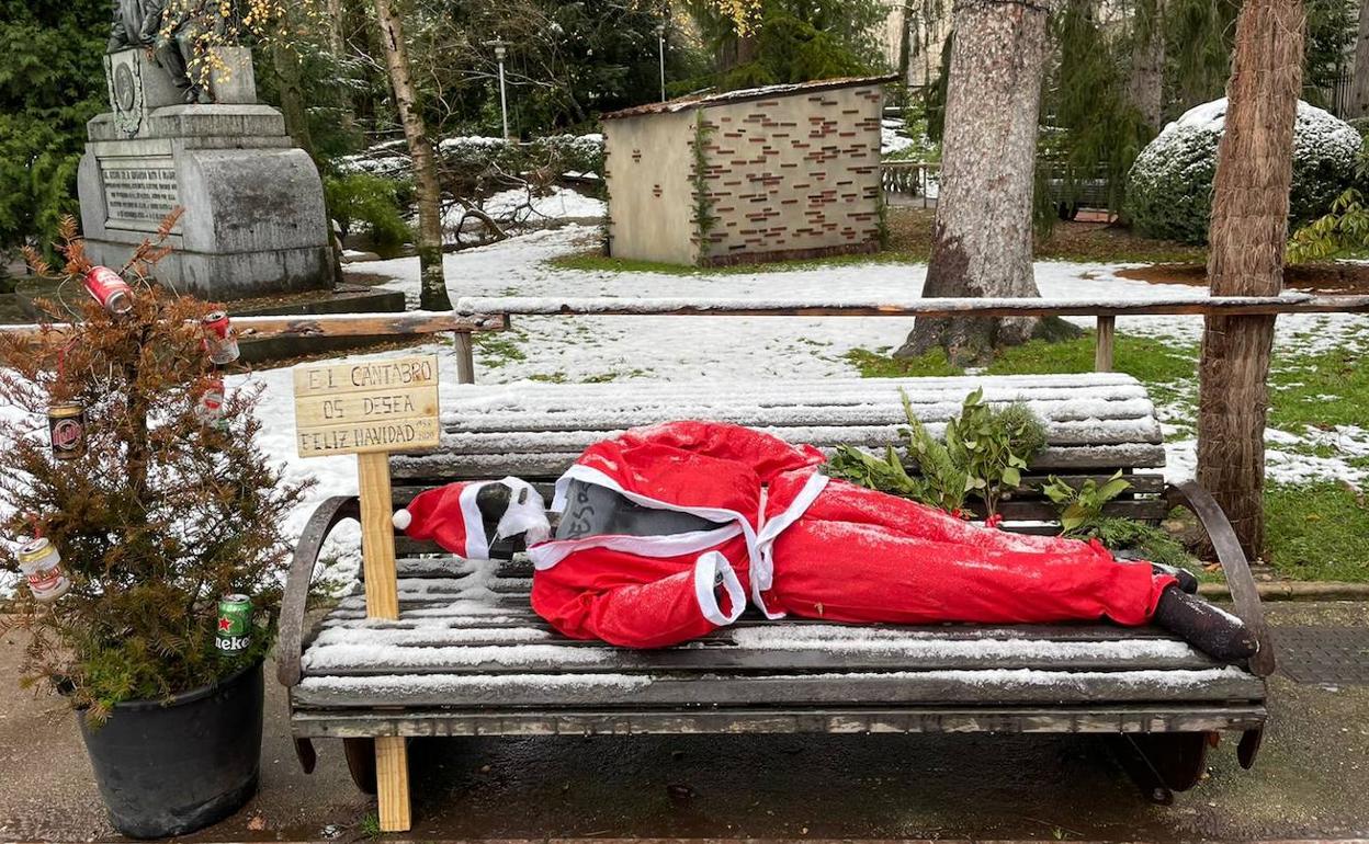 'El Cántabro' se solía vestir de Papá Noel cada Navidad.