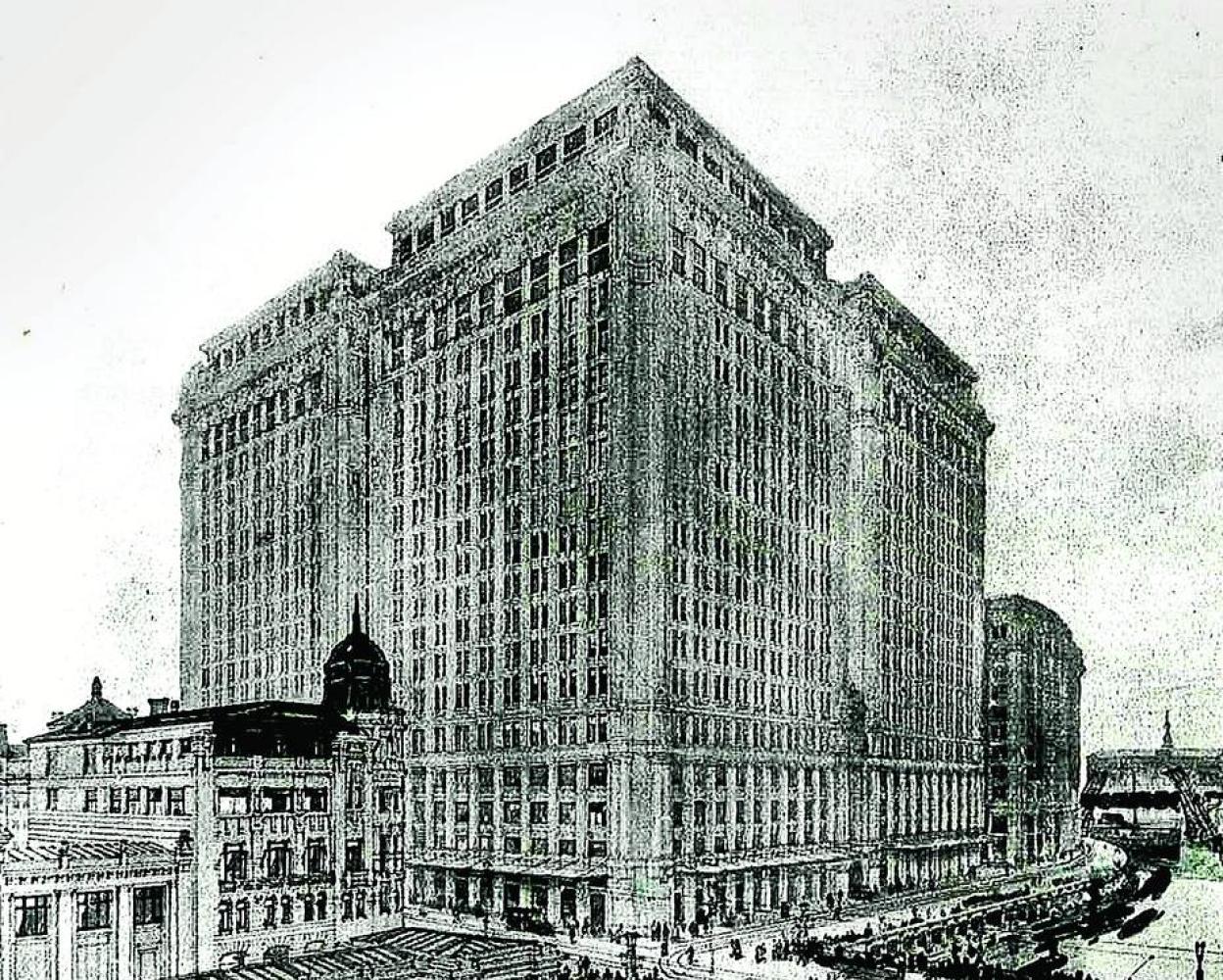 En Ripa, Zuazo proponía construir un conjunto de edificios de gran altura, 58 metros, en torno a un patio y comunicados entre sí por pasos elevados. 