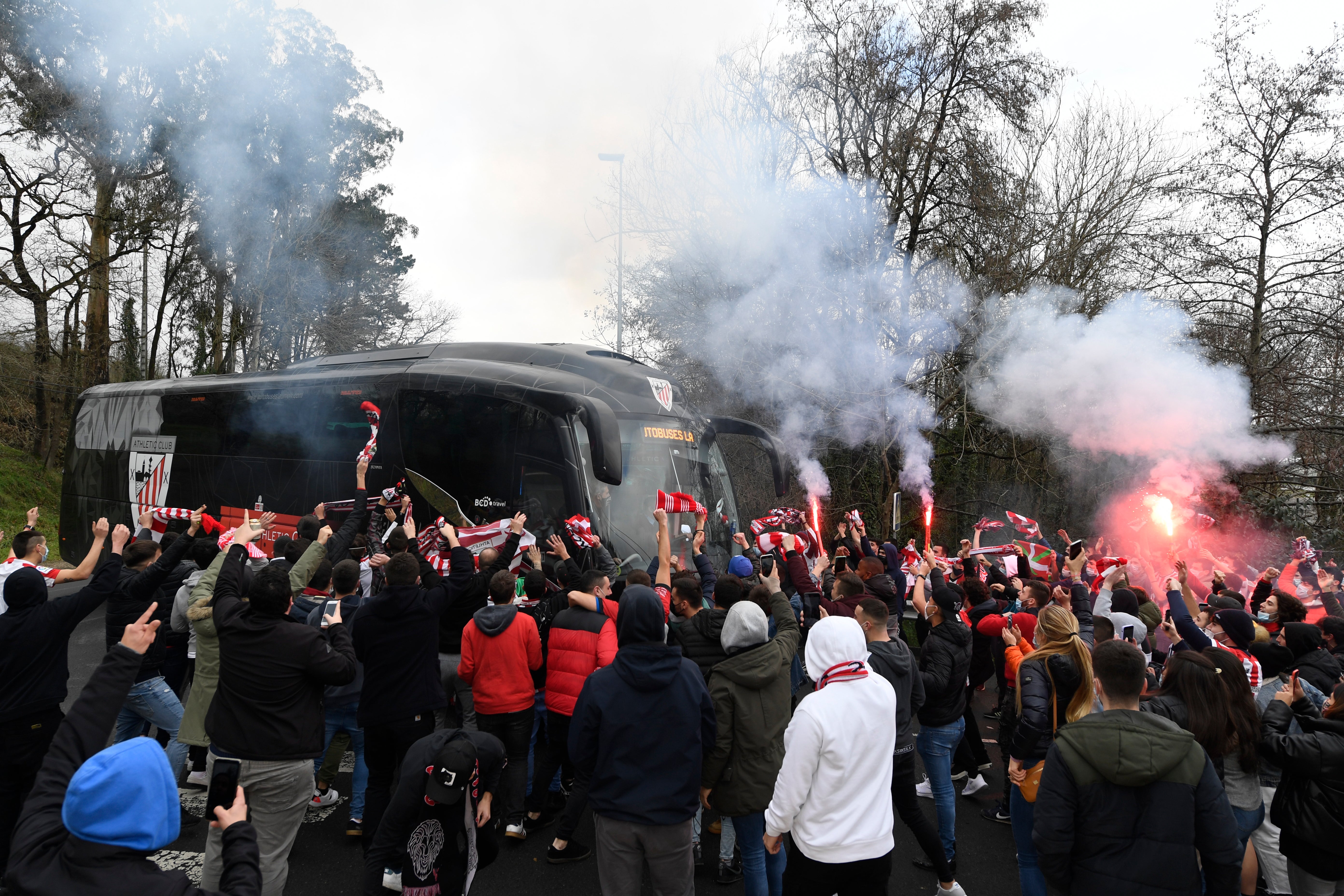 Fotos: Recibimiento al Athletic en Lezama