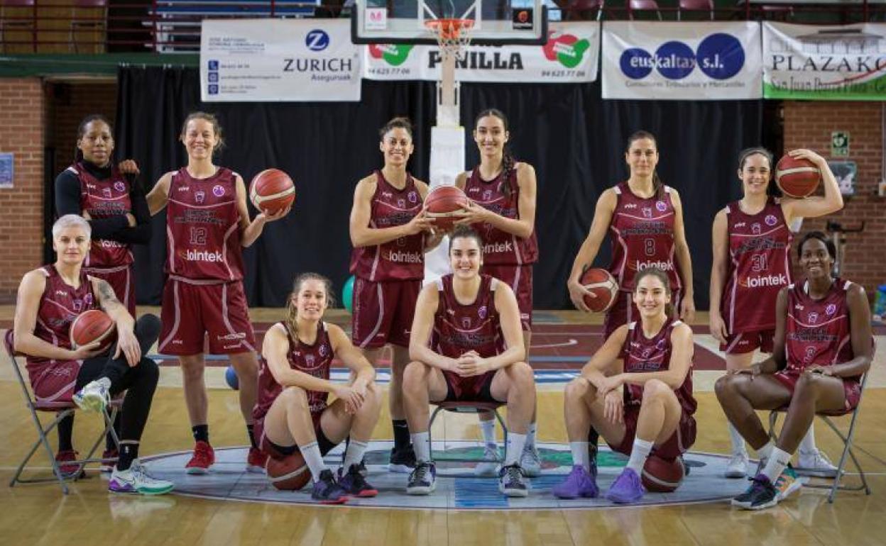 La plantilla del Lointek Gernika quiere pasar la fase regular de la EuroCup Women en la burbuja de Valencia. 