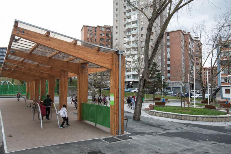 El nuevo parque en San Adrián.