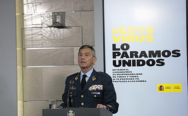 El jefe del Estado Mayor de la Defensa, Miguel Ángel Villarroya 