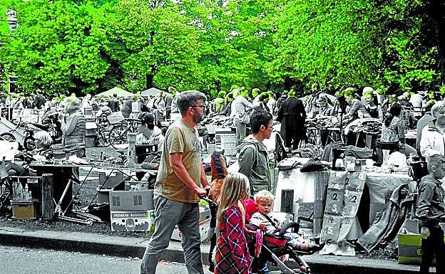 La calle, en la ciudad alemana de Münster. 