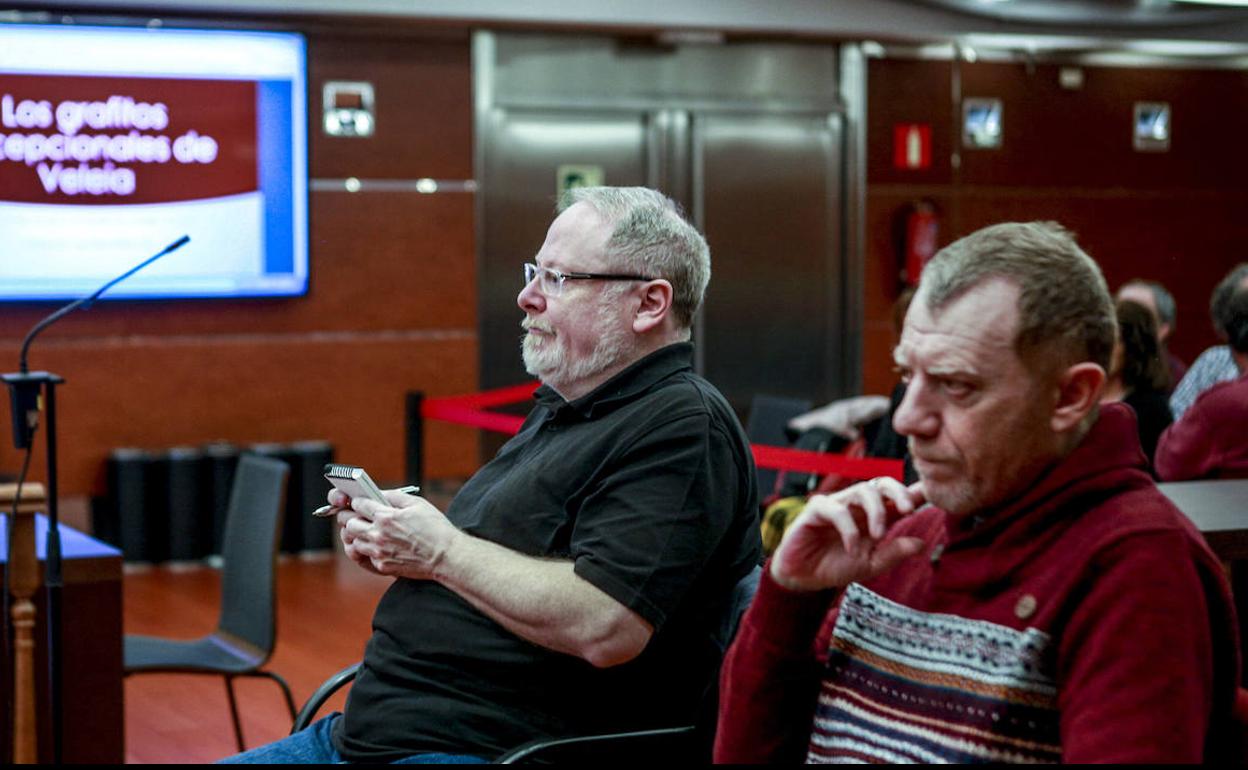 Eliseo Gil y Rubén Cerdán durante el juicio celebrado en Penal número 1 de Vitoria. 