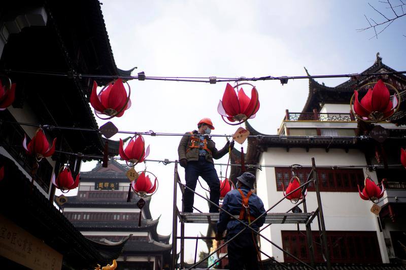 Fotos: Shanghai se prepara ya para el Año Nuevo chino