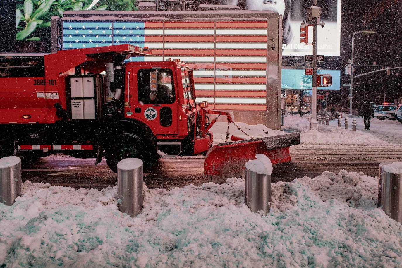 Fotos: La primera gran nevada del año en Nueva York