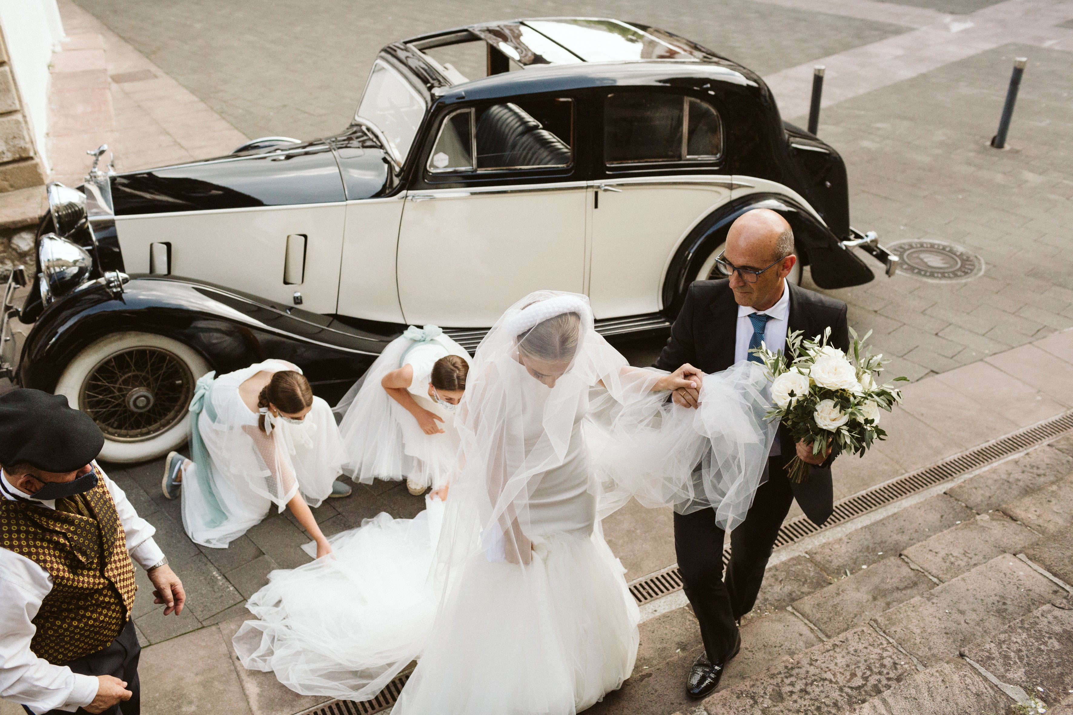 Fotos: La boda de Amaia en el María Cristina, una bailarina que hizo un guiño a Balenciaga