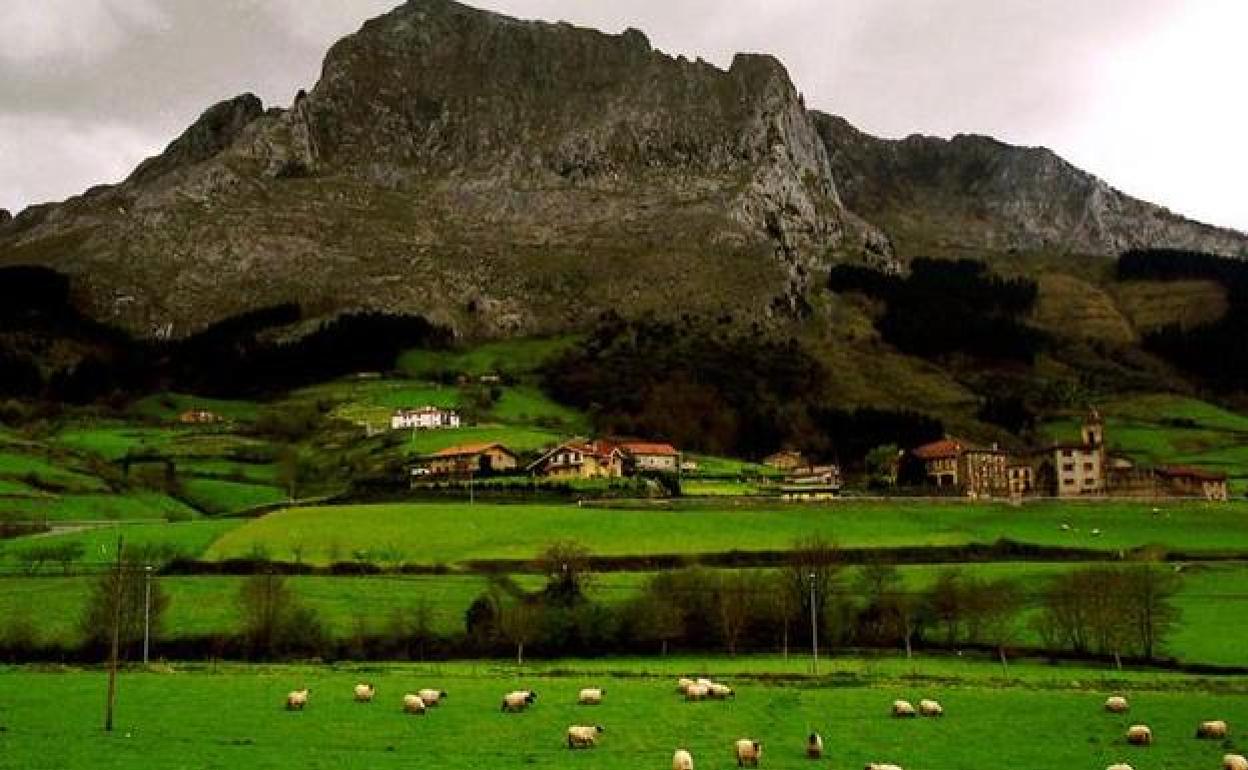Vista general del valle de Atxondo. 