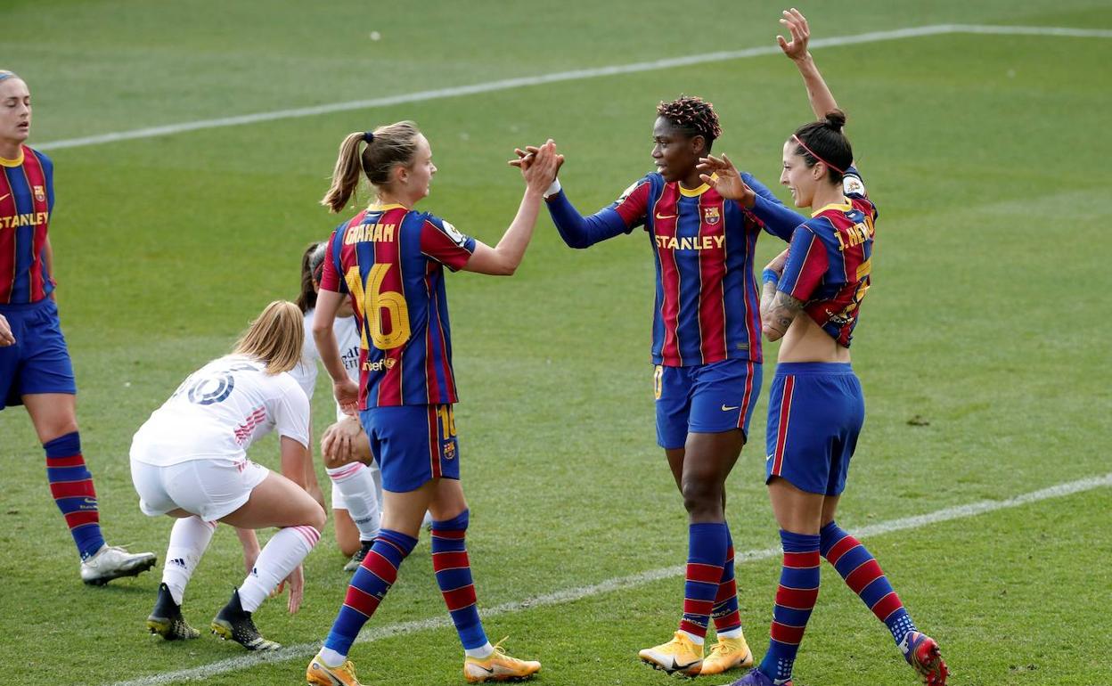 Imagen del reciente Barça-Real Madrid. El conjunto catalán es el más afectado por los aplazamientos, con cuatro partidos aún pendientes. 