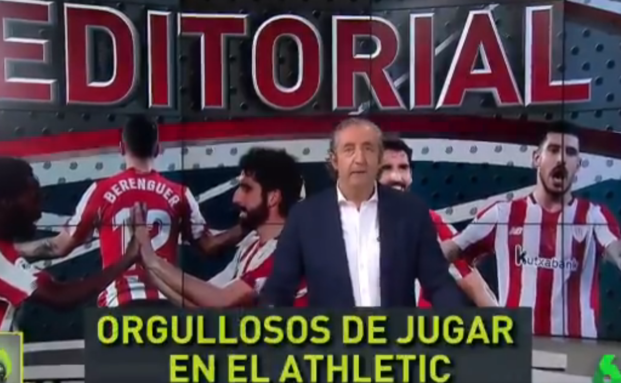 El editorial de Josep Pedrerol en 'Jugones': «Todos los jugadores están orgullosos de jugar en el Athletic»