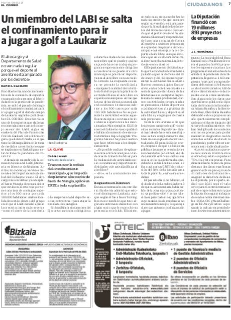 Imagen - EL CORREO desvelaba hoy la irregularidad.