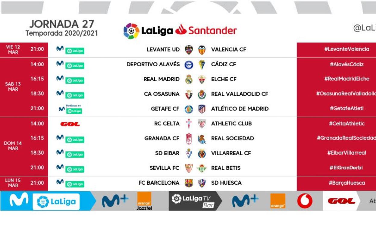 La Liga rectifica y el Celta-Athletic será el domingo a las 14 horas