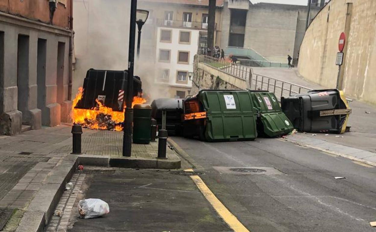 Los vídeos de los incidentes en Bilbao tras la manifestación a favor de  Pablo Hasel | El Correo