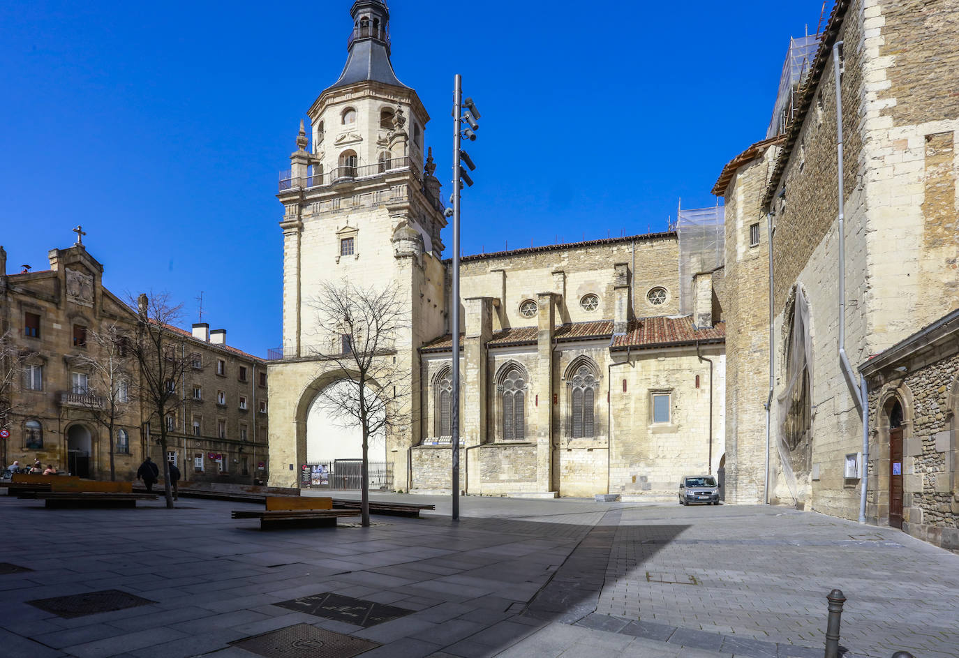 La Plaza Santa María, junto a la Catedral. 