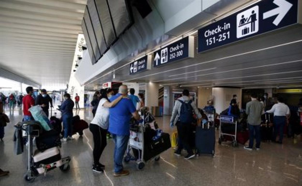 Aeropuerto de Fiumicino, en Roma 