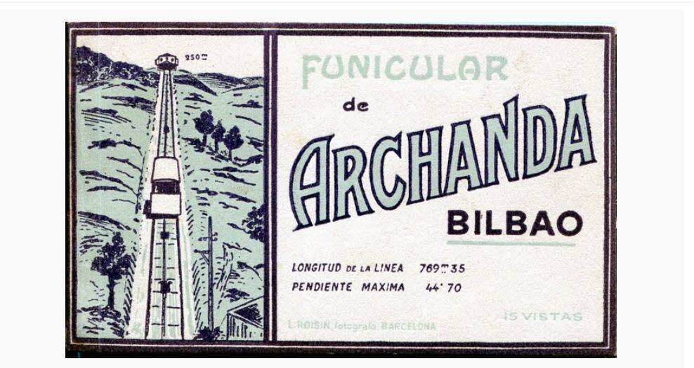 Un cartel explicaba las características del recorrido del funicular en 1915.